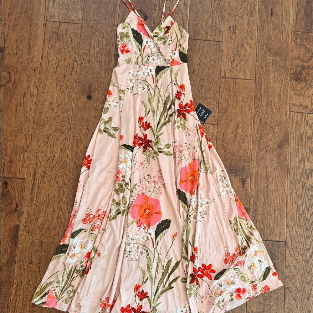 SOLD Pink lulus maxi dress